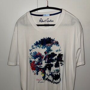 *SOLD* Robert Graham Multicolor Skull Graphic Tee Size 2XL Excellent Condition
